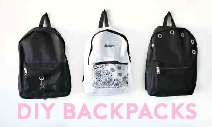 Backpacks embellished