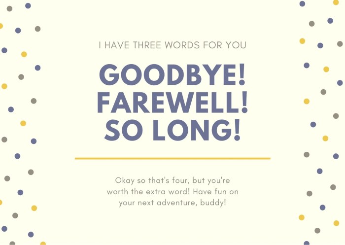 Farewell card goodbye template invitation cards word printable templates greeting print front editable ms besttemplates invitations access choose board