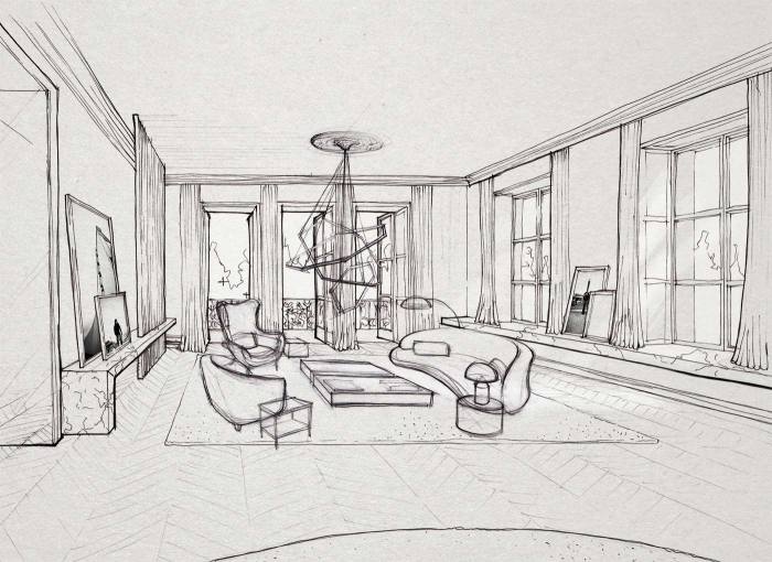 Jasa desain sketch interior